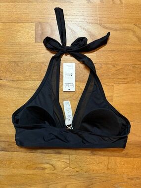 Cupshe Black Halter Bikini Top